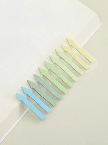 200 Pieces/Card PET Arrow-Shaped Sticky Notes, Translucent Color Highlight Index Labels, Waterproof Mini Bookmark Strip Sticky Notes, Suitable For Home And Office Use Back To School