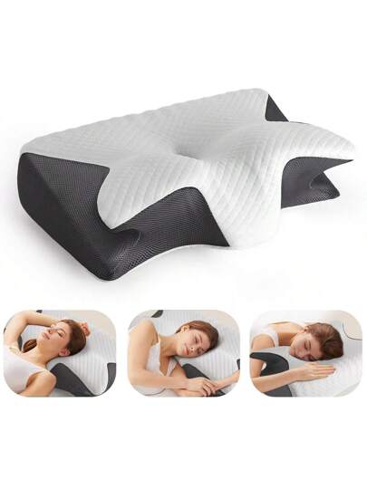 YUNDISSI Memory Foam Neck Pillow, Count Zachte Com Tafel Support Rest Cushion Sleeping, Sleeping Kussen