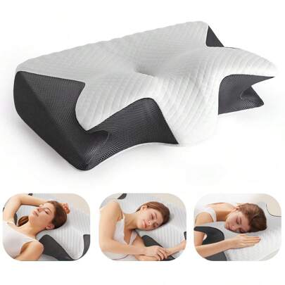 YUNDISSI Memoryschaumstoff-Nackenkissen, 1 Stück weiches, bequemes Nackenstützkissen, Nackenkissen zum Schlafen, Schlafkissen, weiches Nackenkissen