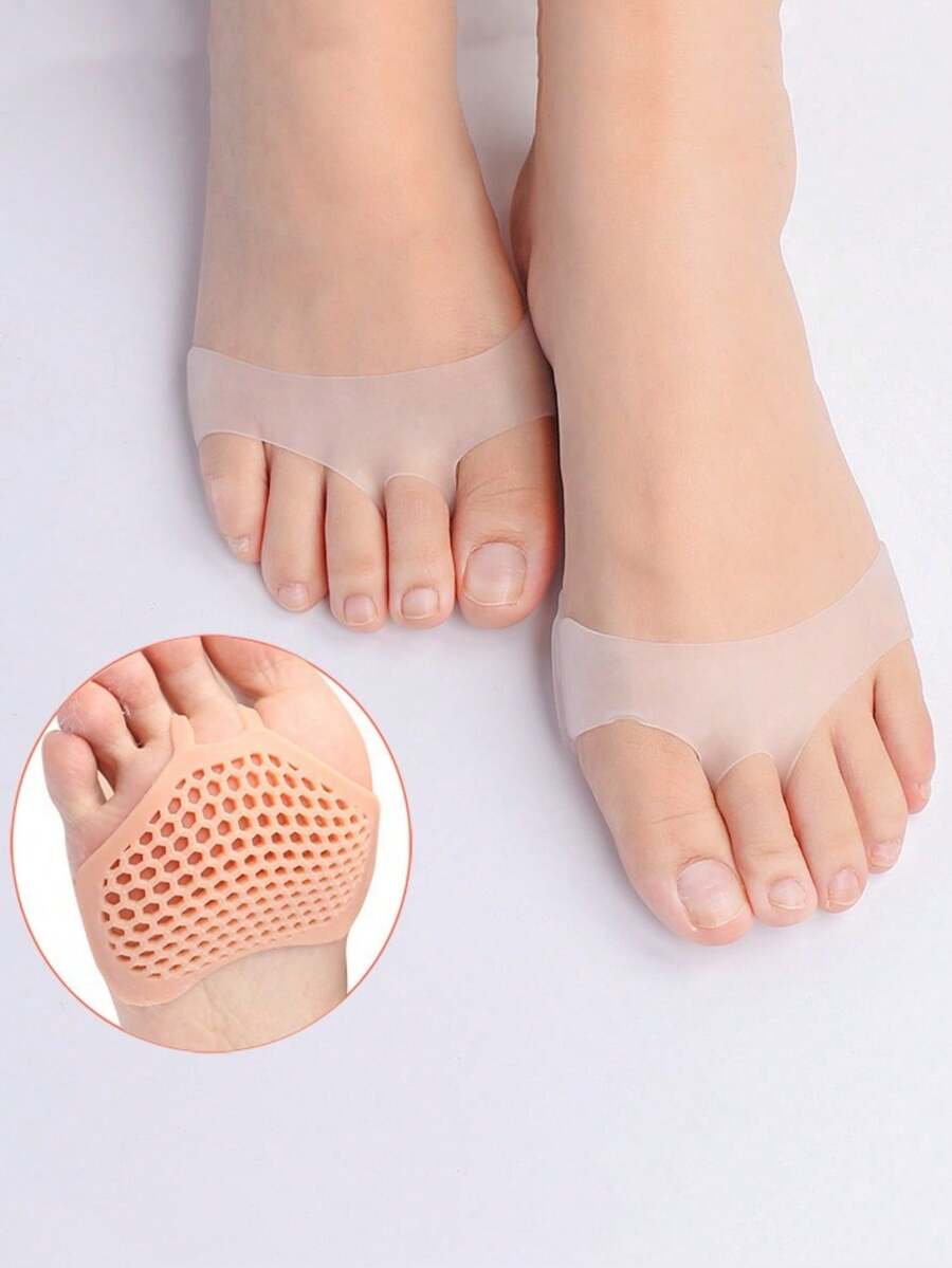 1 Cặp đệm lót chân trước bằng silicon thoáng khí, có thể điều chỉnh, giảm xóc dành cho giày cao gót nữ - Nhiều màu - Xem 1