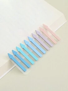 200 Pieces/Card PET Arrow-Shaped Sticky Notes, Translucent Color Highlight Index Labels, Waterproof Mini Bookmark Strip Sticky Notes, Suitable For Home And Office Use Back To School