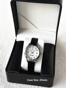 Pablo Raez 1pc Silver Lady Watch Women Luxury Crystal Dress Watch SUS304 Stainless Steel IPS Case Elegant Brand New Design Quartz Watch For Lady Fahionable White Face With Date Calendar Luminous Diamond Display High Quality Woman Popular Wristwatch 50M Waterproof Soft & Breathable Black Color Microfiber Leather Casual Teenagers Girls Lovely Watch Nice Gifts For Friend Or Family Fit For Daily Life/Work/Party Decorations