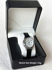 Pablo Raez 1pc Silver Lady Watch Women Luxury Crystal Dress Watch SUS304 Stainless Steel IPS Case Elegant Brand New Design Quartz Watch For Lady Fahionable White Face With Date Calendar Luminous Diamond Display High Quality Woman Popular Wristwatch 50M Waterproof Soft & Breathable Black Color Microfiber Leather Casual Teenagers Girls Lovely Watch Nice Gifts For Friend Or Family Fit For Daily Life/Work/Party Decorations
