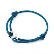 简约男士绳手链手工制作滑动可调节3毫米细绳手链LGBT手链休闲配饰露营