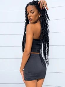 Women Two-Piece Outfits - màu đen - Xem 3