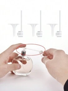 1 Conjunto de Distribuidor de Bomba de Perfume, incluindo Conta-Gotas, Bomba de Subembalagem e Funil, é uma ferramenta necessária para Subembalagem de Perfume de Maquiagem e um equipamento perfeito para Viagens, adequado para uso em garrafas de 5-15 mililitros