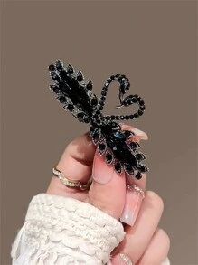 1 peça de grampo de cabelo com design de cisne estilo coreano, grampo de mola em liga de zinco, elegante e moderno, acessório de cabelo versátil adequado para pessoas de 14 a 35 anos, uso diário, festa, essencial, grampo de garra plano, grampos de garra, grampos para cabelo, deslizador de cabelo, garras de cabelo