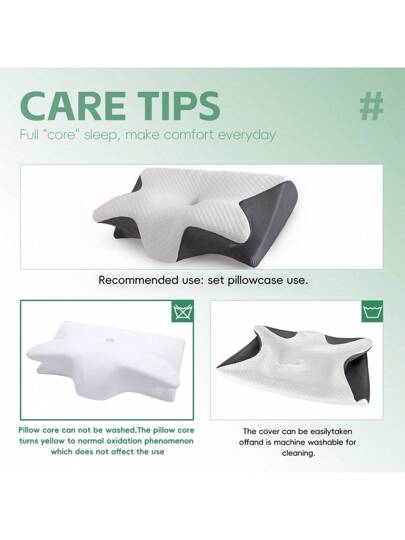 YUNDISSI Memory Foam Neck Pillow, Count Zachte Com Tafel Support Rest Cushion Sleeping, Sleeping Kussen view 9