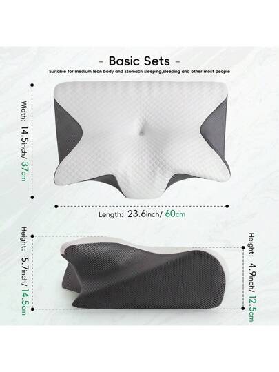 YUNDISSI Memory Foam Neck Pillow, Count Zachte Com Tafel Support Rest Cushion Sleeping, Sleeping Kussen view 2