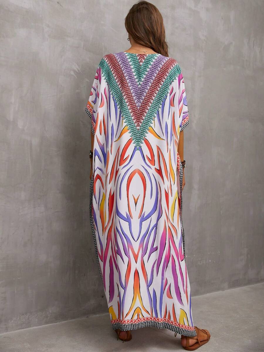 Breezy Plus Size Kaftan Bathing Suit CoverUps For Beach Lovers SHEIN USA