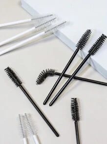 20 Pièces Brosses À Cils Jetables En Noir, Baguettes Et Spoolies De Mascara Pour Extension De Cils, Peigne À Micro-cils Brosse Pour Sourcils Et Outils Brosses De Maquillage