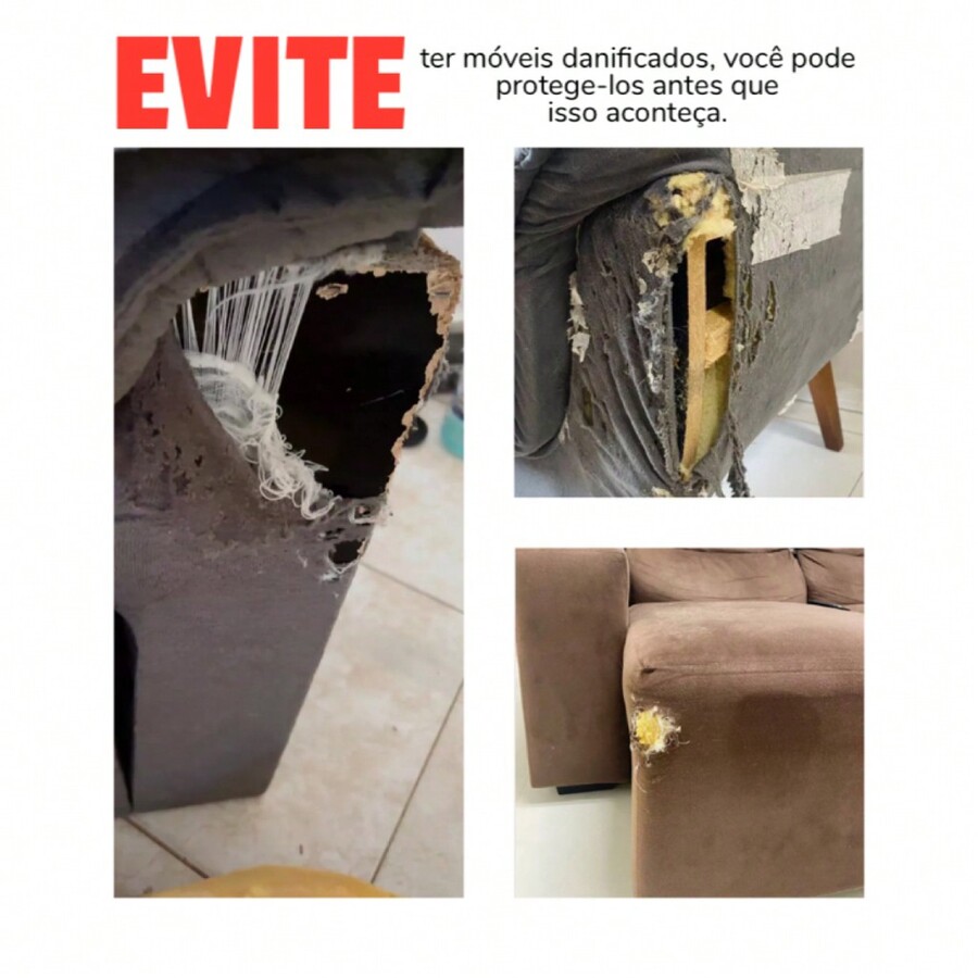 Arranhador para Gatos Carpete Adesivo protetor de canto de sofa SHEIN