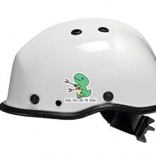 1 Pc Cute Dinosaur Do You Like Me Now Polyvinyl Chloride Waterproof Stickers Stickers For Laptops, Mugs, Cars, Cell Phones, Helmets, Windows, Walls, Good Looking And Funny, Stick Them Wherever You Want! Back To School