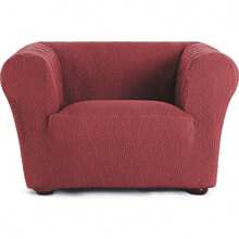Ecommerc3 | Housse de canapé Chester 1 place (différentes couleurs) - Housse de canapé en tissu élastique jacquard - Tissu respirant et extra doux avec protection anti-usure - Design antidérapant avec bande élastique