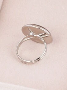 Nhẫn ảnh màu tùy chỉnh, Quà tặng Ngày của Mẹ, Quà tặng Ngày lễ tình nhân, Kỷ niệm sinh nhật, Quà tặng cao cấp cho bạn bè, bạn học, người tốt nghiệp và gia đình Ý tưởng quà tặng mùa đông cho ngày trở lại trường cho bé trai và bé gái Ngày lễ tình nhân - Bạc - Xem 4