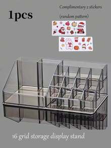 1pc (4 lớp/5 lớp/6 lớp/7 lớp) Hộp đựng đồ trang sức, phụ kiện làm móng Hộp trưng bày được làm bằng vật liệu trong suốt, được sử dụng để lưu trữ đồ trang sức, hoa tai, dây chuyền, vòng tay, nhẫn và nhiều mặt hàng khác. Nó có sức chứa lớn và thuận tiện để lưu trữ và trưng bày nhiều mặt hàng nhỏ khác nhau. Giá trưng bày cầu thang Nước hoa, Sản phẩm chăm sóc da, Mỹ phẩm, Giá đựng mỹ phẩm nhiều lớp Lắp đặt theo phong cách đơn giản và cổ điển - Trong sáng - Xem 18