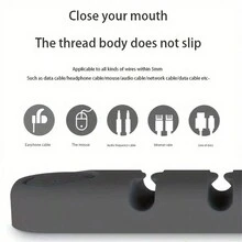 Bộ sắp xếp cáp để bàn hiệu quả cao với 4 lỗ để sạc cáp và đầu nối - Làm bằng chất liệu silicon mềm giúp bàn làm việc của bạn gọn gàng - Nhiều màu - Xem 6