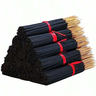 100 支樱花香味香薰棒，燃烧时间长，光滑干净，天然藤条材质，适合家庭、厨房和餐厅