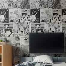 Black And White Manga Anime Dragon, Ball Z Sticker Roll 0.5x3m - 黑與白 - 查看 1