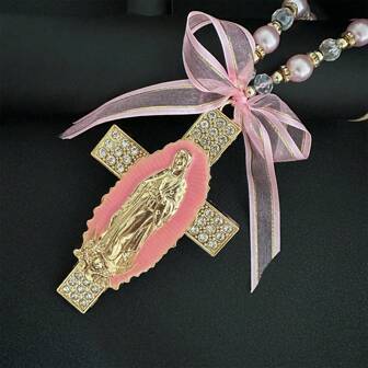 Virgin Mary / Saint Jude Protection Blessing Charm Catholic Handmade Jewelry Gift Charms Car Hanging Charm For Men Women