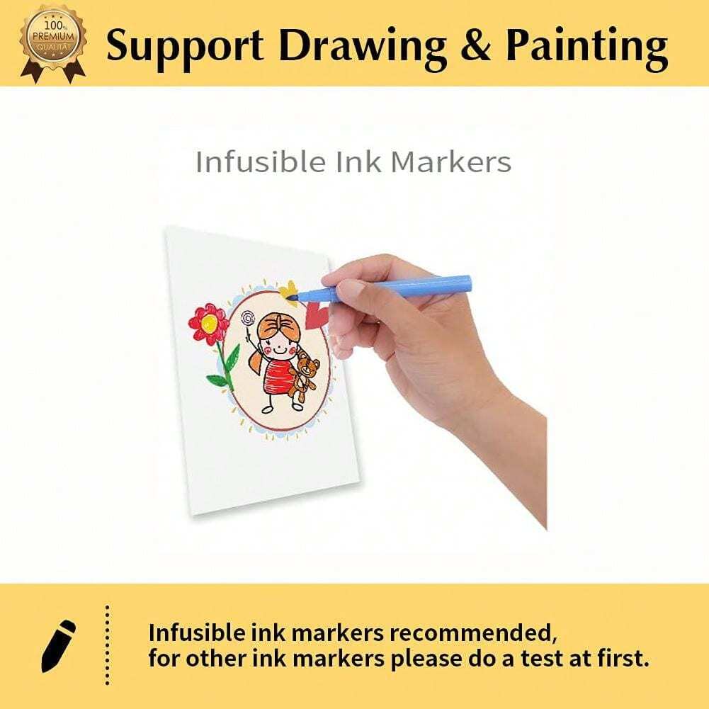 5 Sheets Of A4 Size IronOn Heat Transfer Paper For Light & Dark