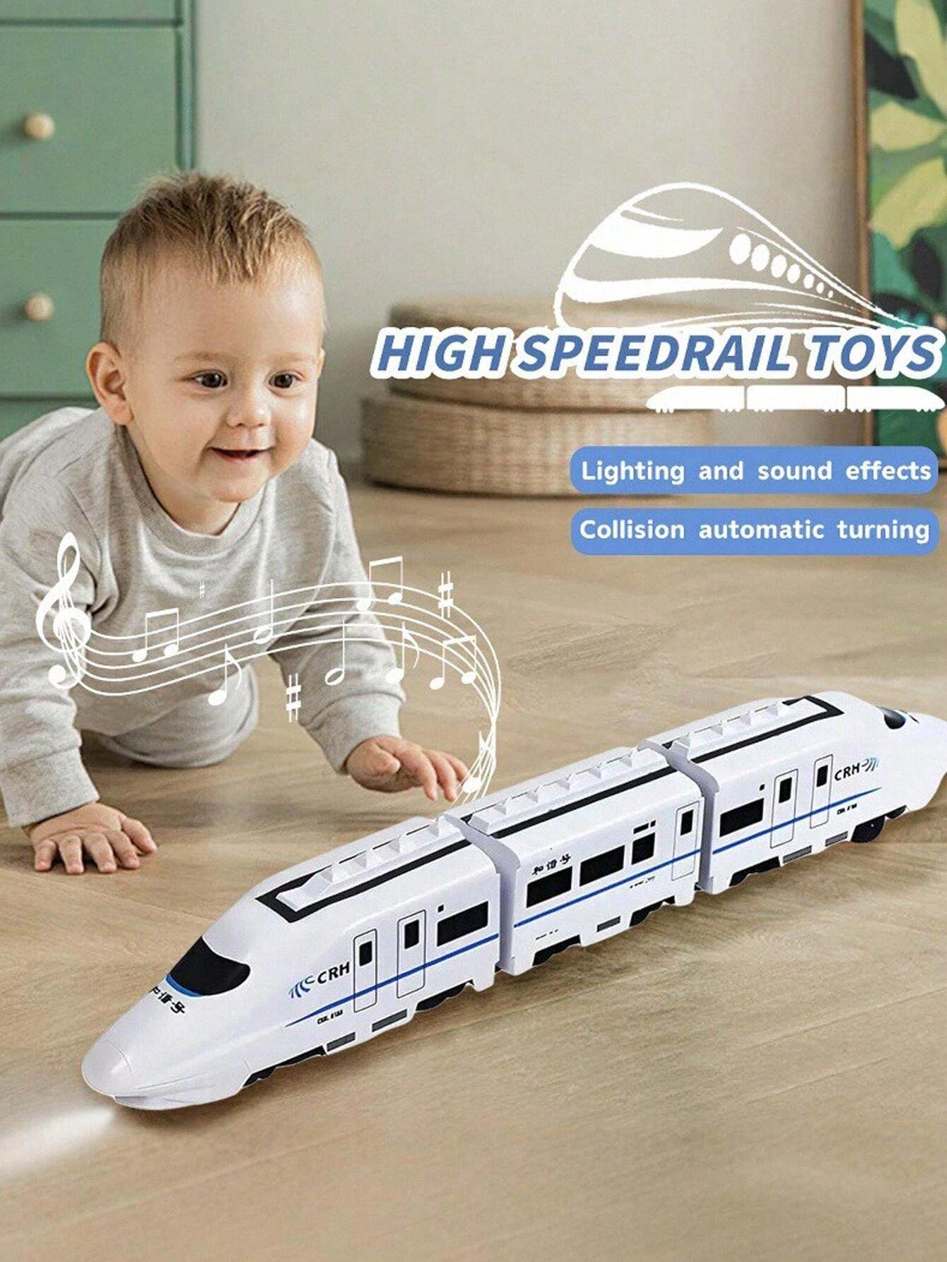 Kids Toys Electric Compatible HighSpeed Train Model Vehicle