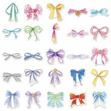 50 miếng dán trang trí nơ hoạt hình dễ thương cho sổ tay, hành lý - Nhiều màu - Xem 5