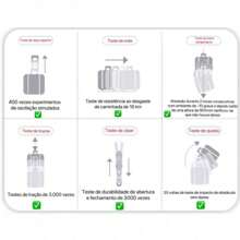 ABS Travel Suitcase Carry On Luggage Explosion Proof With Expandable Zipper / Removable 360 Wheels / Numeric Lock / Retractable Handle 8 9 10 11 12KG - 粉色 - 查看 5