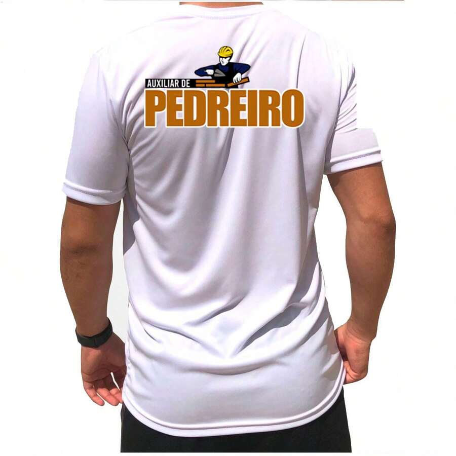 T-Shirt For Bricklayer's Assistant Work T-Shirt Uniform For Self-Employed Professional Bricklayer's Assistant - trắng - Xem 1