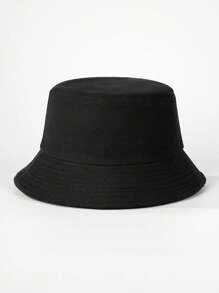1pc Solid Color Bucket Hat, Suitable For Street, Party, Outdoor Activities In Autumn And Winter, Y2K Style Winter Outfits,Summer,Beach,Holiday,Travel - Bucket Hat - View 7