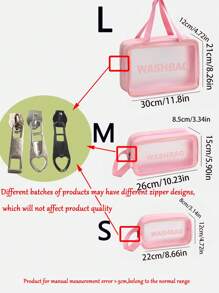 3pcs/Set Portable Travel Makeup Bag, Women Waterproof Cosmetic Bag With Compartment, Toiletry Organizer Pouch For Makeup, Accessories, Gift,Boho Vibes,For Holiday Beach, Bathroom Collection, Bedroom Collection, Large Capacity