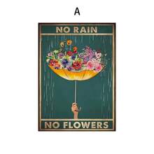 1PC Be Kind To Your Mind Canvas Wall Art Decor, Poster trang trí tường hoa cô gái cổ điển cho văn phòng tại nhà, khách sạn, phòng khách, phòng ngủ, quà tặng tốt nhất, không có khung - C - Xem 1