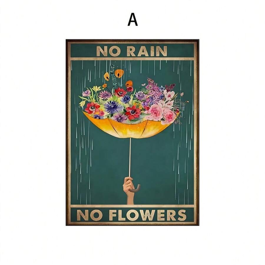 1PC Be Kind To Your Mind Canvas Wall Art Decor, Poster trang trí tường hoa cô gái cổ điển cho văn phòng tại nhà, khách sạn, phòng khách, phòng ngủ, quà tặng tốt nhất, không có khung - C - Xem 1