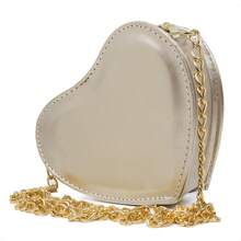 Women's Crossbody Bag With Heart And Golden Handle Sch 8160