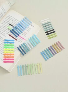 200 Pieces/Card PET Arrow-Shaped Sticky Notes, Translucent Color Highlight Index Labels, Waterproof Mini Bookmark Strip Sticky Notes, Suitable For Home And Office Use Back To School