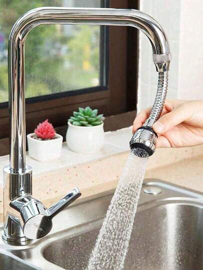 1pc, High Pressure Faucet Extender, 2 Modes 360 Rotatable Bubbler, Kitchen Gadgets, Water Saving Bathroom Kitchen Accessories Supplies Home Bathroom Decor Fall Decor Back To School