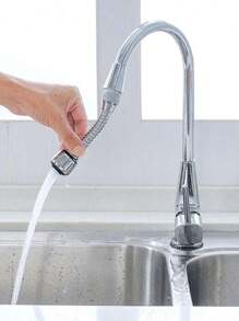 1 pieza, Extensor de grifo de alta presión, 2 modos 360 giratorio, accesorio de cocina, accesorio de ahorro de agua para baño y cocina, suministros, decoración de baño en el hogar, vuelta al cole en verano