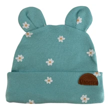 Vanetex Kit 4 Hats/Caps With Ears For Newborn Baby In Cold Winter - 0-3M - Xem 5