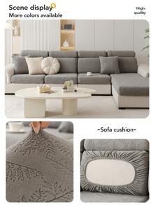 1 Vỏ bọc ghế sofa bằng lông cừu cao cấp - Bảo vệ ghế sofa đàn hồi, chống trượt, thân thiện với vật nuôi cho mọi mùa - Phù hợp với ghế sofa chữ L 1/2/3/4 chỗ ngồi - Trang trí nhà hiện đại - Màu xám đen - Xem 5