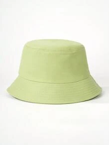 1pc Solid Color Bucket Hat, Suitable For Street, Party, Outdoor Activities In Autumn And Winter, Y2K Style Winter Outfits,Summer,Beach,Holiday,Travel - Bucket Hat - View 5