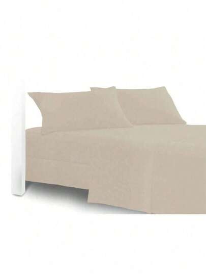 Kit Jogo de Lençol de Cama Solteiro 2 Peças Liso com Elástico Cores Diversas