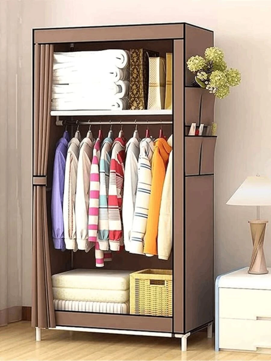 Armario portátil Tela Armario Armario Dormitorio Individual Simple