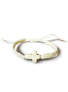 1 pieza Bestseller pulsera hecha a mano trenzada con cruz de turquesa ajustable para niños, tobillera unisex de playa
