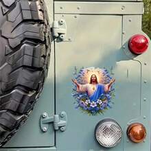 Sacred Flower Stickers To Enhance Your Riding Charm, Made Of PVC Material, Suitable For Cars, Motorcycles, Laptops, Smooth Anti-Scratch Surface, Great For Bumpers, Trucks, SUVs And Luggage