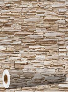 5 Meter Roll Self-Adhesive Sandstone Effect Wallpaper Washable Bedroom Living Room Kitchen Bathroom - 型號01 - 查看 4