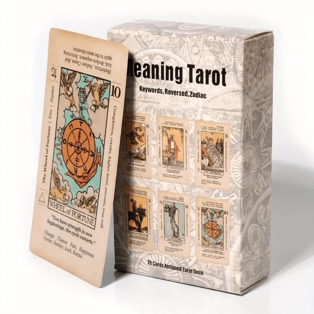 78pcs Beginner's Tarot Card Deck With Meaningful Illustrations And