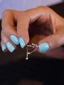 ESBERRY Women's Fashion Versatile Minimalist Zirconia Ring - Silver - View 3