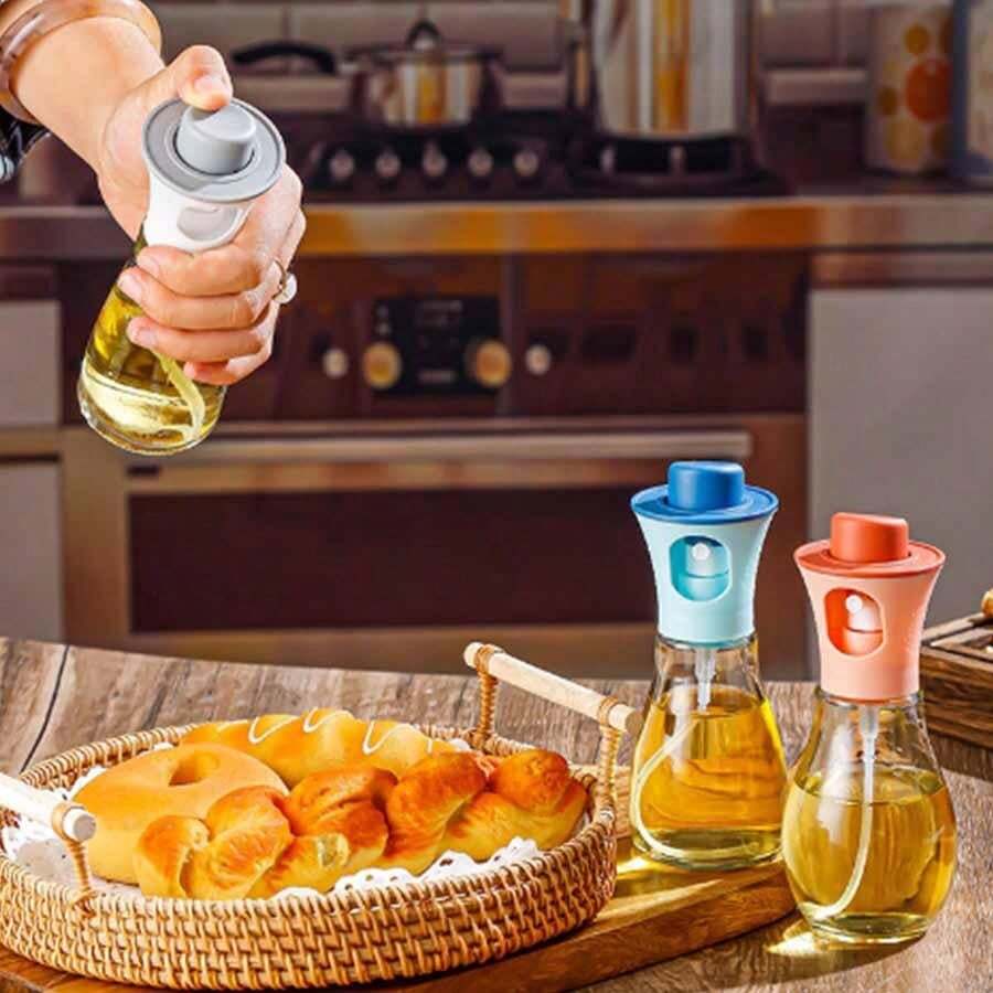 Home Kitchen Spray Olive Oil Bottle Condiment Pot Soy Sauce Vinegar
