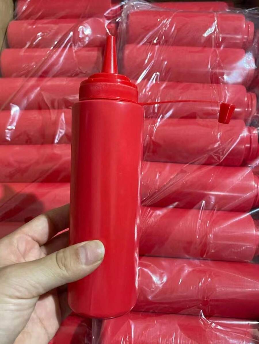 Gag Stress Relief Squeezing Fake Salad Sauce Bottle, Prank Tomato Sauce