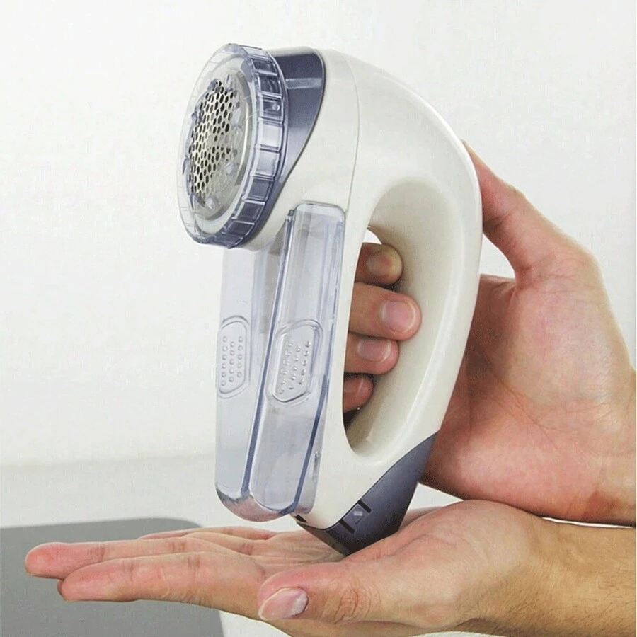 1 pieza Removedor de pelusa alimentado por 2 baterías AA con 2 velocidades, removedor de pelusa de uso pesado - Multicolor - Ver 1